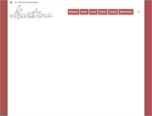 Tablet Screenshot of martinecafe.com